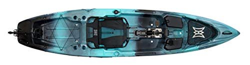 Perception Pescador Pilot 12 Sit-On-Top Fishing Kayak – Pedal Drive, Adjustable Frame Seat & Tackle Storage (12′, Dapper)