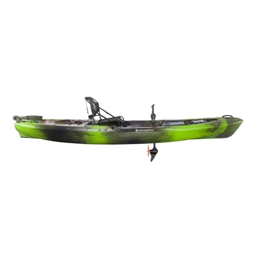 Perception Pescador Pilot 12 Sit-On-Top Fishing Kayak – Pedal Drive, Adjustable Frame Seat & Tackle Storage (12′, Dapper) - Image 12