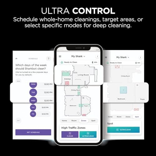 Shark AI Ultra Robot Vacuum – Self-Emptying, Smart Mapping, Matrix Clean, 60-Day XL Base, Pet Hair Pickup, Voice/App Control, LiDAR Navigation for Carpet & Hard Floors - Image 13