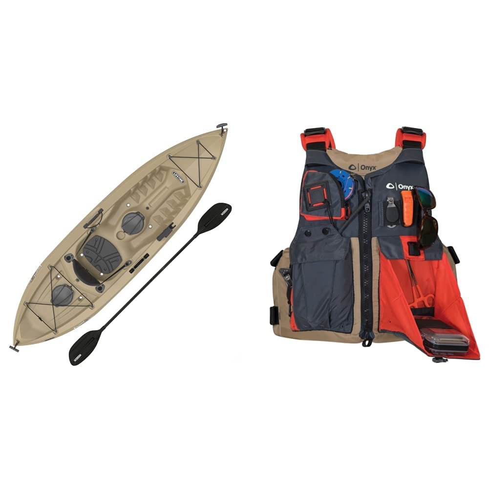 Lifetime Tamarack Angler 100 10′ Sit-On-Top Fishing Kayak – Stable HDPE Hull, Adjustable Seat & Rod Holders - Image 2