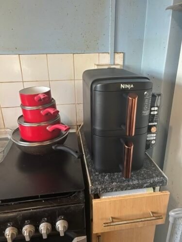 Ninja SL300UK Double Stack Air Fryer - Vertical Dual Zone, 7.6L, 2 Drawers & Racks, 6 Cooking Functions, Space Saving Design, Black photo review