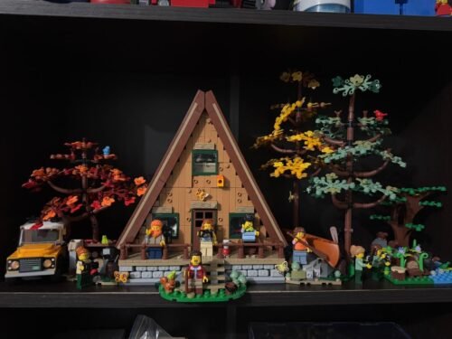 LEGO Ideas A-Frame Cabin 21338 – Collectible Display Set for Adults, Nature-Inspired Model with Minifigures and Animal Figures, Architecture Gift Idea photo review