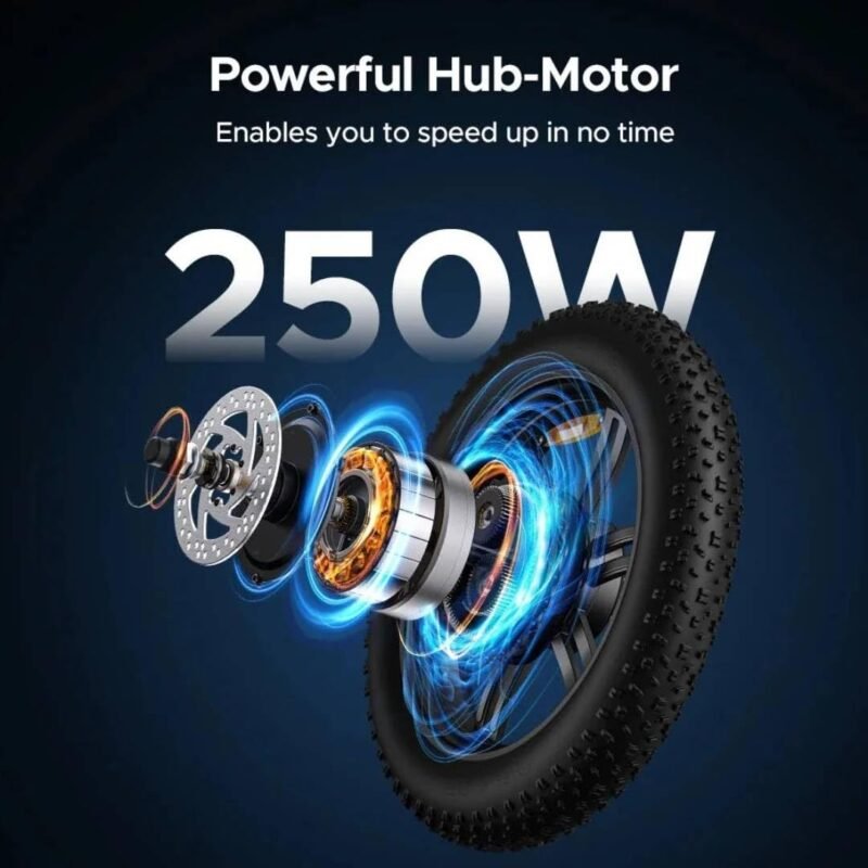 ENGWE L20 SE 20″ Folding Fat-Tyre E-Bike – 250 W motor, 36 V 15.6 Ah battery (140 km range), 25 km h⁻¹ top-speed - Image 20