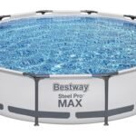 Bestway Steel Pro MAX 12ft (3.66m) x 30in (76cm) Round Above Ground Swimming Pool Set with Filter Pump – 6,473L Capacity – Durable Metal Frame Family Outdoor Pool – Gray photo review
