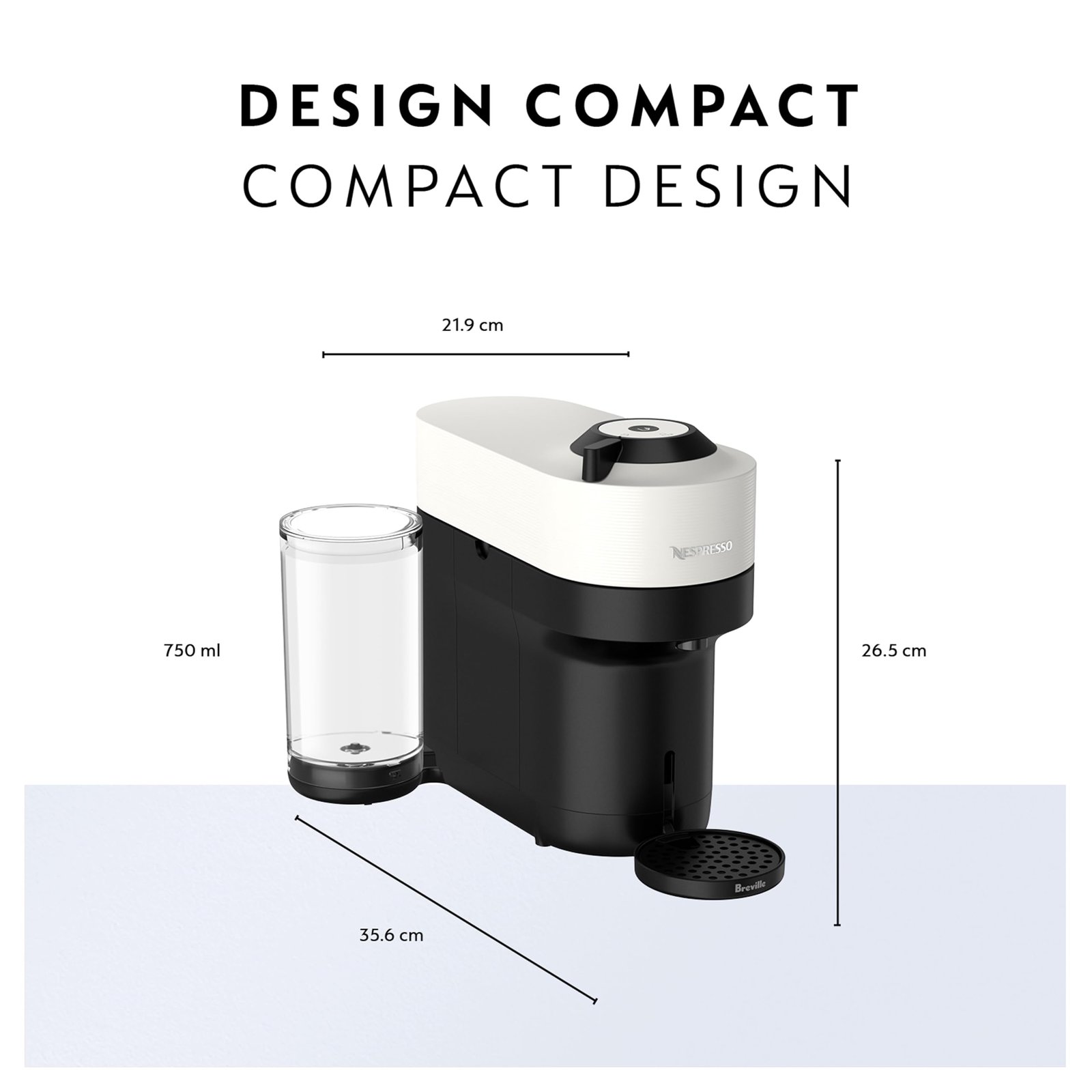 Nespresso Vertuo Pop+ Coffee & Espresso Maker by Breville – Coconut White | 5 Brew Sizes, 0.74L Removable Tank, Compact & Sustainable Design - Image 58