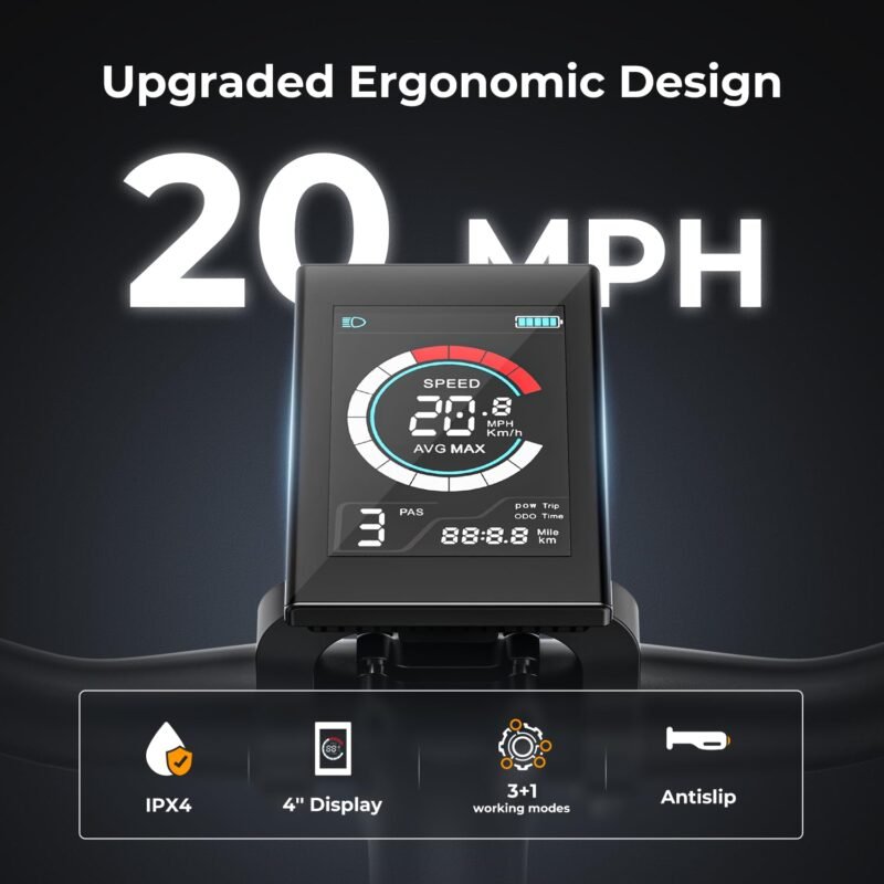 Jasion EB5 26″ / 66 cm Electric Bike – 350 W Motor, Removable 36 V Battery, 40 mi / 64 km Range - Image 39