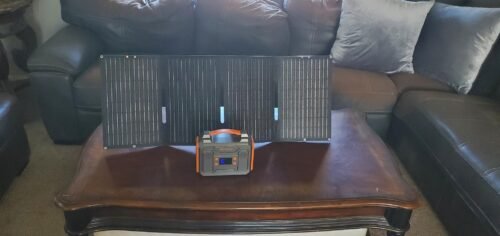 ZeroKor 300W Portable Solar Generator with 60W Foldable Panel – 280Wh Lithium Battery Power Station – Pure Sine Wave 110V AC/DC/USB Outlets – 5.1 lbs (2.3 kg) Lightweight – for RV, Home Backup, Camping photo review