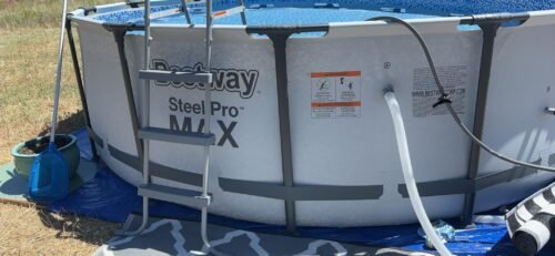 Bestway Steel Pro MAX 12ft (3.66m) x 30in (76cm) Round Above Ground Swimming Pool Set with Filter Pump – 6,473L Capacity – Durable Metal Frame Family Outdoor Pool – Gray photo review