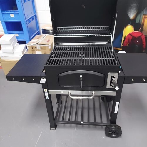 VonHaus XL Charcoal BBQ Grill & Smoker – Portable Barbecue with Warming Rack, Side Shelves, Wheels, Temperature Gauge – Outdoor Cooking for Meat, Fish & Veg photo review