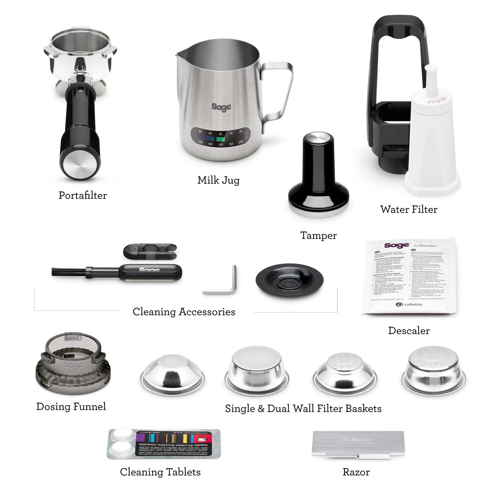 Sage Barista Express – Bean-to-Cup Espresso Maker with Grinder & Milk Frother - Image 9