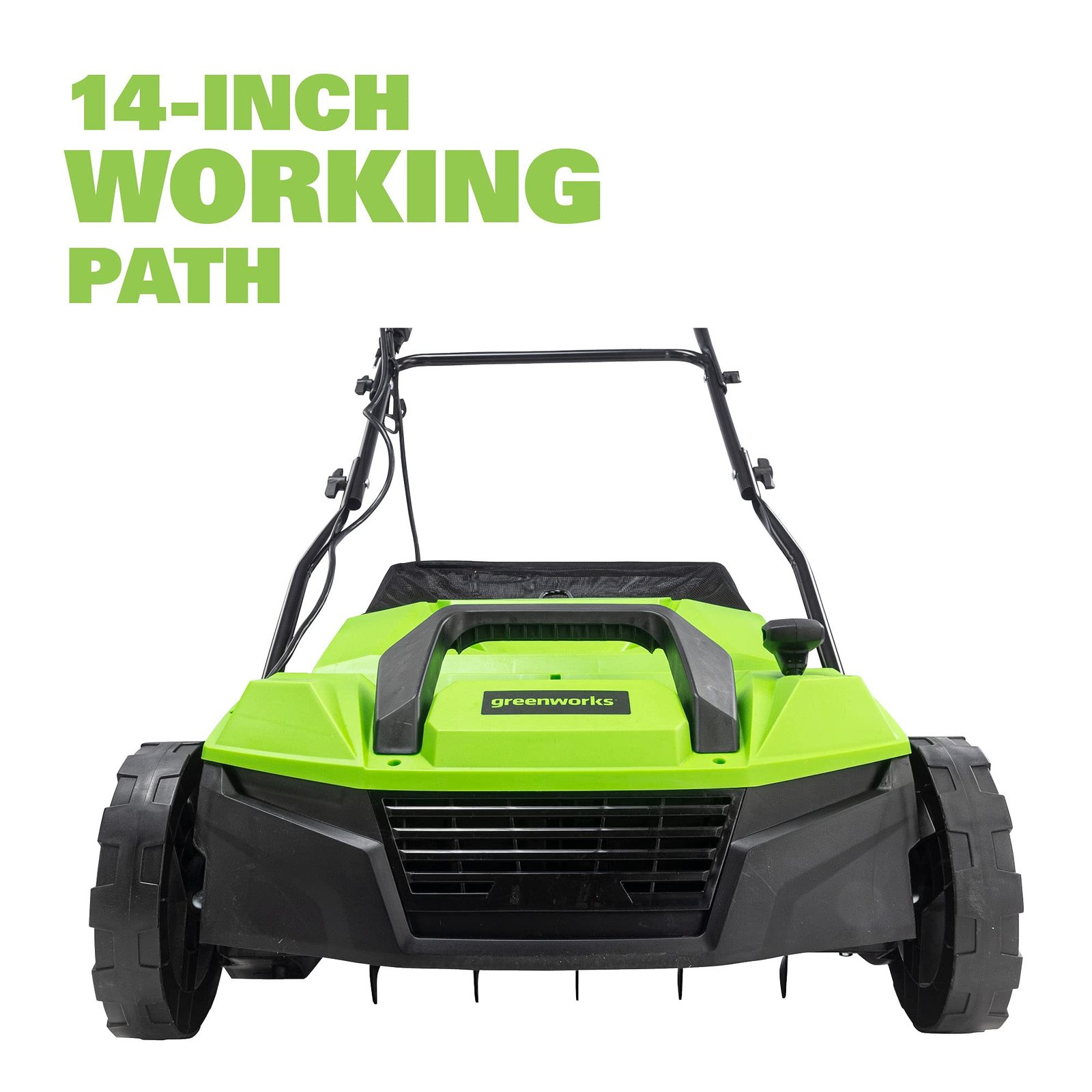Greenworks 13 Amp Corded Dethatcher & Scarifier – 14″ (35.6 cm) Deck, 5-Position Depth (DT13B00) - Image 6