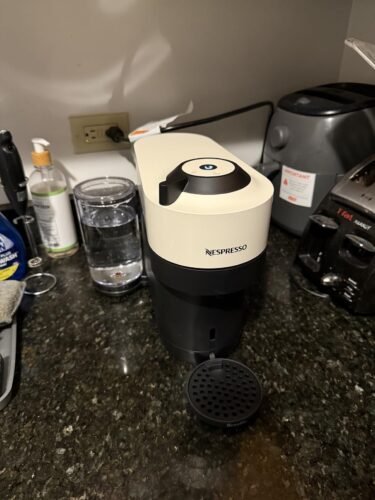 Nespresso Vertuo Pop+ Coffee & Espresso Maker by Breville – Coconut White | 5 Brew Sizes, 0.74L Removable Tank, Compact & Sustainable Design photo review