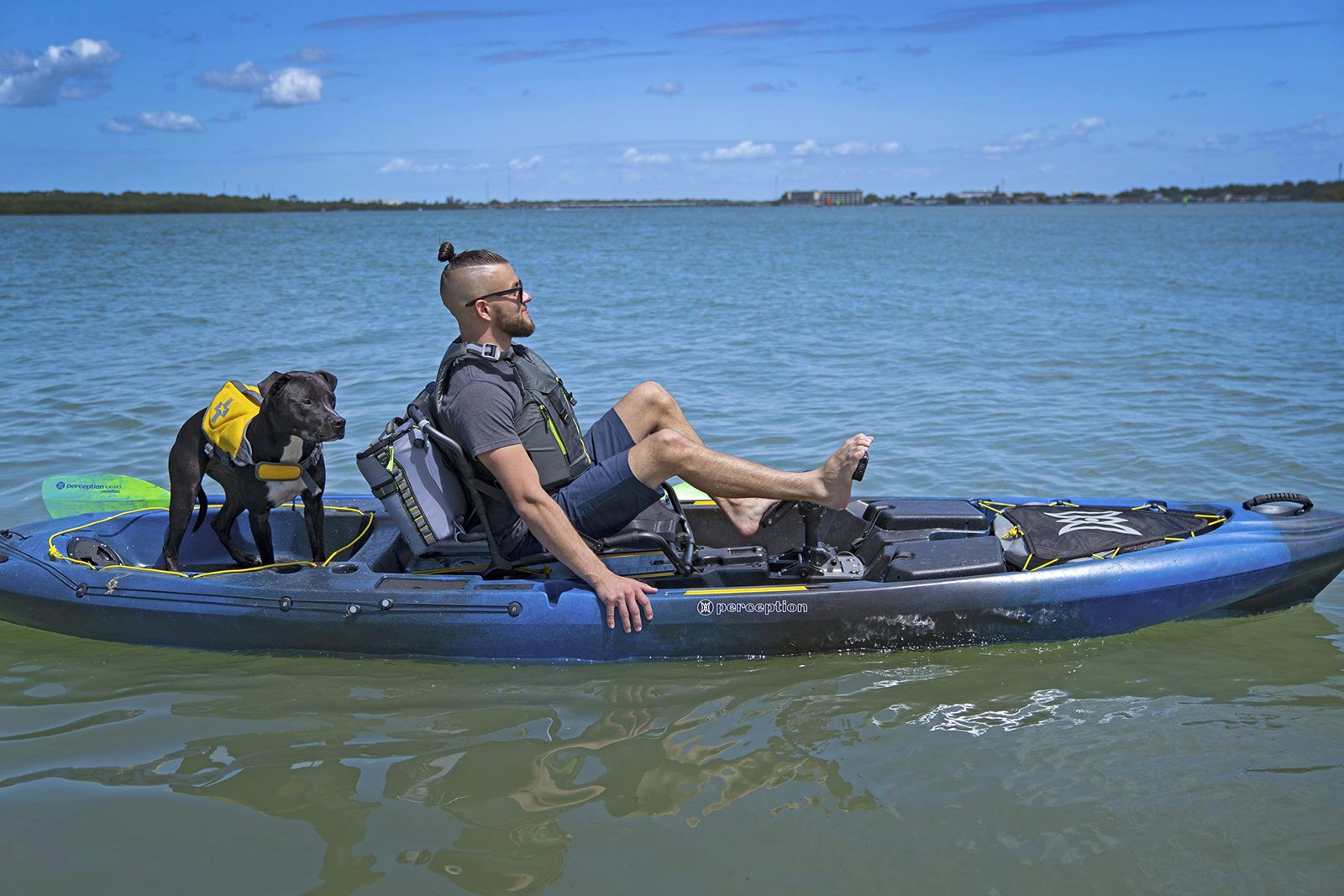 Perception Pescador Pilot 12 Sit-On-Top Fishing Kayak – Pedal Drive, Adjustable Frame Seat & Tackle Storage (12′, Dapper) - Image 7