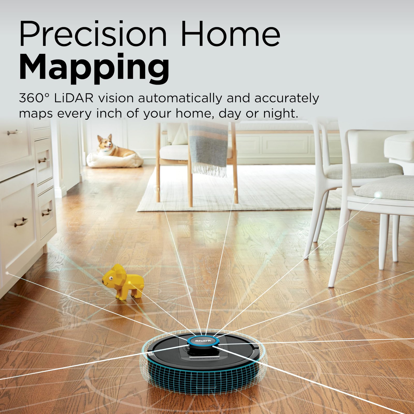 Shark AV2501AE AI Ultra Robot Vacuum with XL HEPA Self-Empty Base – 60-Day Capacity, Smart Mapping, LIDAR Navigation, Alexa Control, Perfect for Pet Hair, Carpet & Hard Floor, Bagless, Black - Image 18