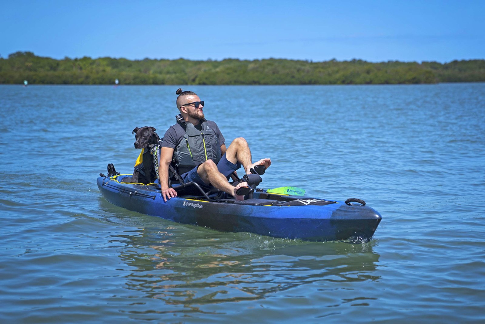 Perception Pescador Pilot 12 Sit-On-Top Fishing Kayak – Pedal Drive, Adjustable Frame Seat & Tackle Storage (12′, Dapper) - Image 5