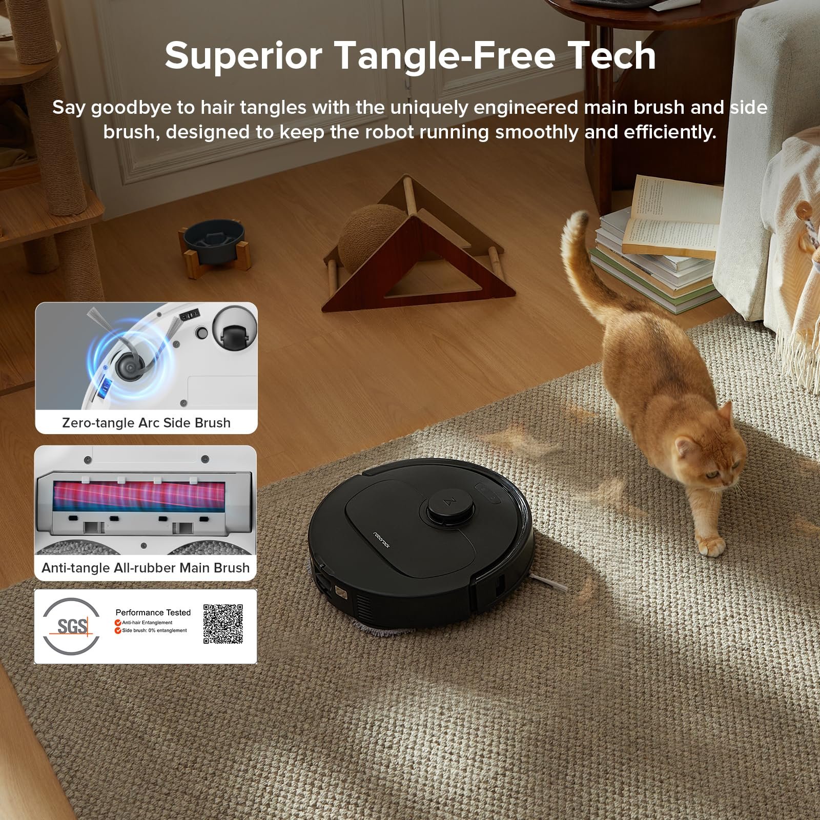 Roborock Qrevo Series Robot Vacuum and Mop – 8000Pa Suction, Dual Spinning Mops, LiDAR Navigation, Self-Emptying Dock, Smart App & Pet Hair Cleaning - Image 6