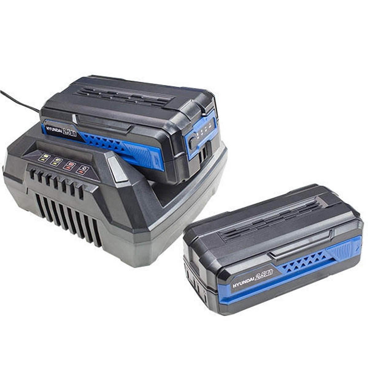 Hyundai HYM80Li460SP 80V Cordless Self Propelled Lawnmower 45cm 2 x Batteries & Charger