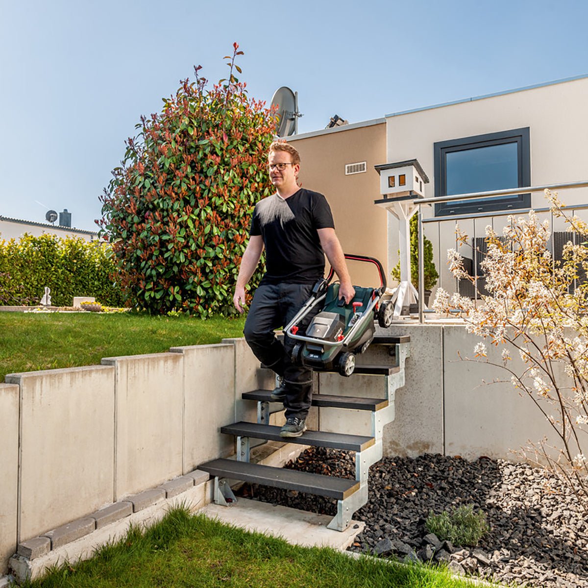 Metabo RM 36-18 LTX BL 36 36V Brushless Lawn Mower with 2 x 5.2Ah Battery & Charger