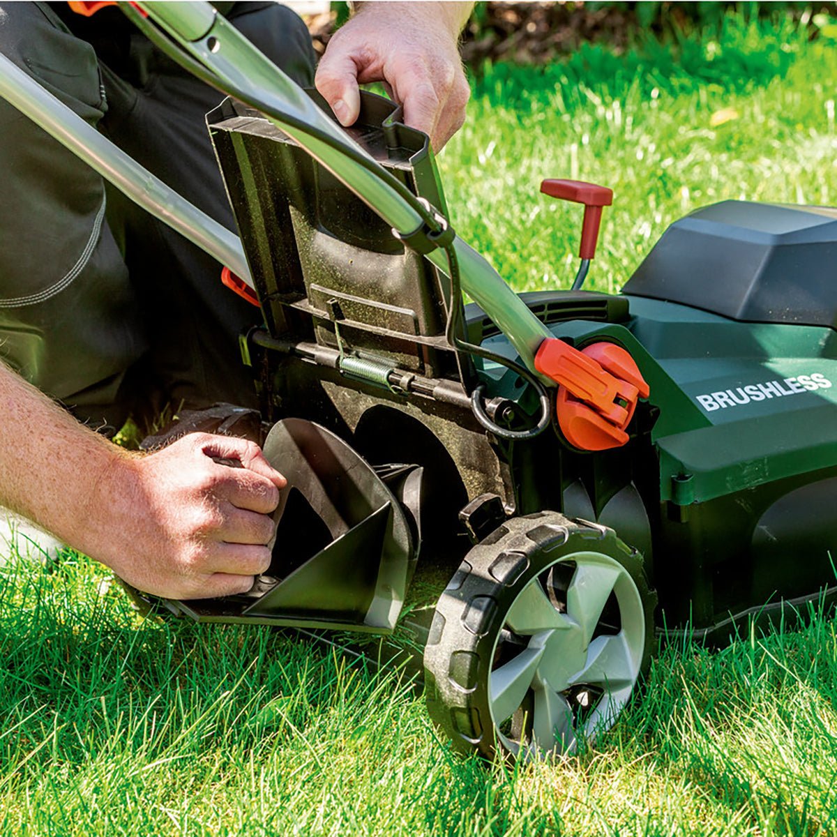 Metabo RM 36-18 LTX BL 36 36V Brushless Lawn Mower with 2 x 4.0Ah Battery & Charger