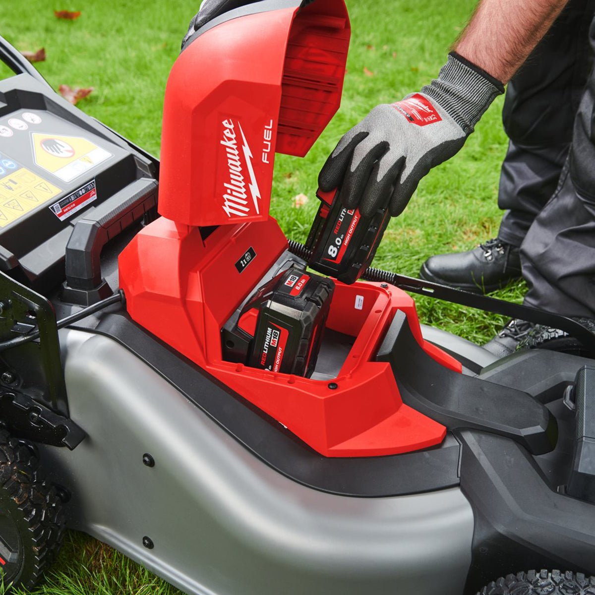 Milwaukee M18F2LM46-0 36V FUEL Brushless 46cm Self Propelled Lawn Mower with 2 x 5.0Ah Battery & Charger