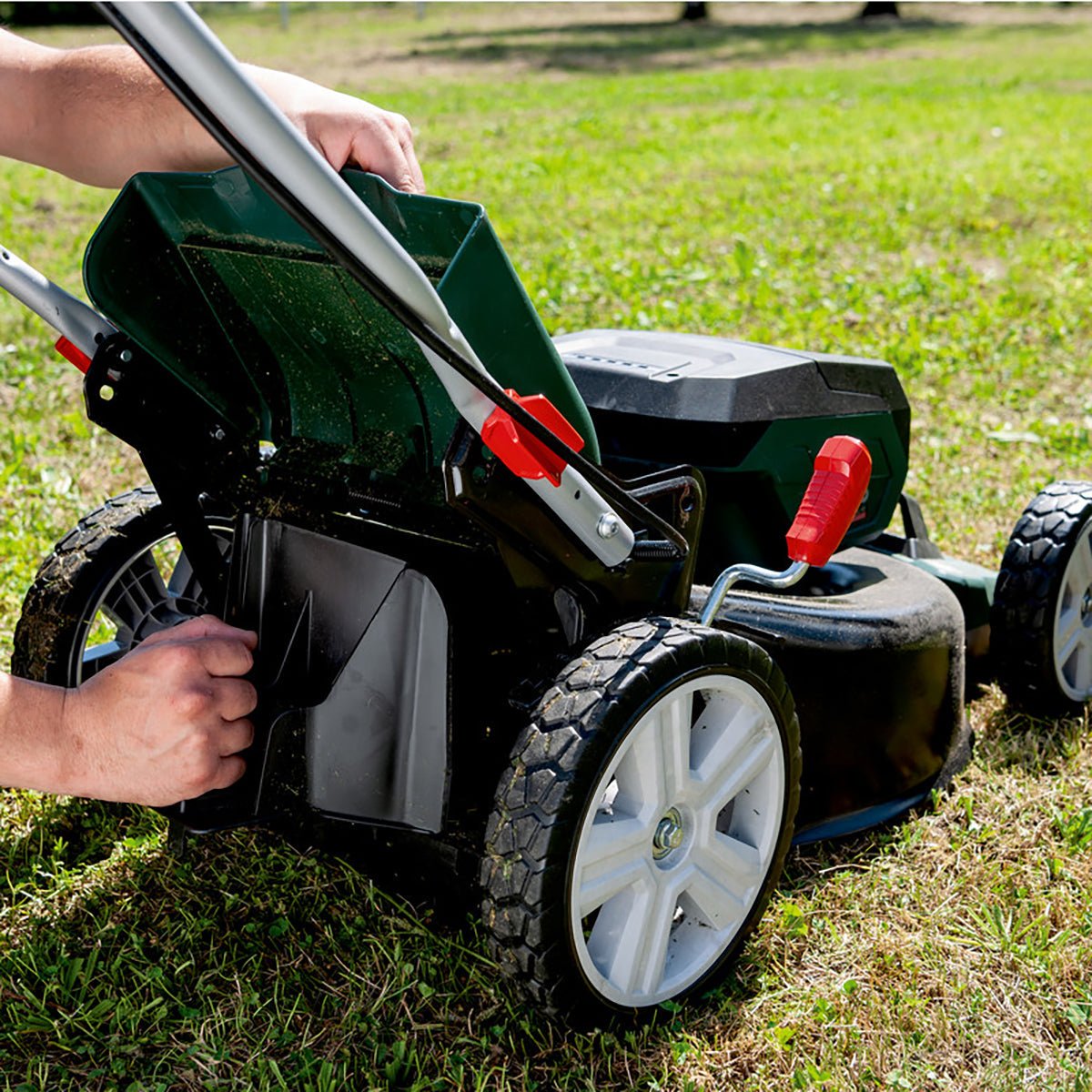 Metabo RM 36-18 LTX BL 46 36V Brushless 46cm Lawn Mower with 2 x 2.0Ah Battery & Charger