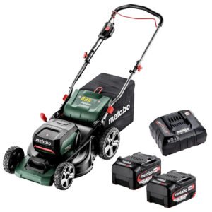 Metabo RM 36-18 LTX BL 46 36V Brushless 46cm Lawn Mower with 2 x 5.2Ah Battery & Charger