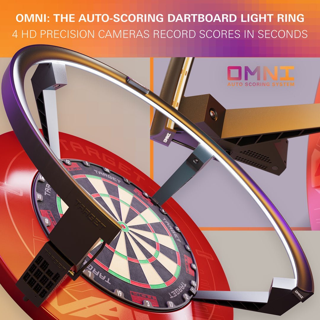 Target Darts Omni Auto Scoring Dartboard Light Ring System with HD Cameras & Wi-Fi - Image 7